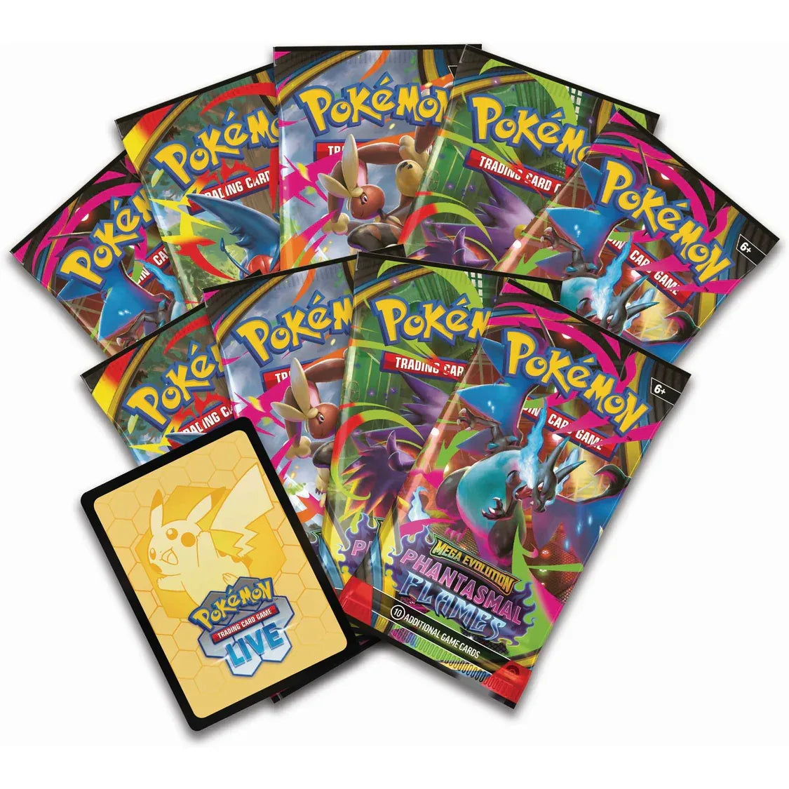 Pokémon TCG: Mega Evolution Phantasmal Flames - Elite Trainer Box - PokePals UK