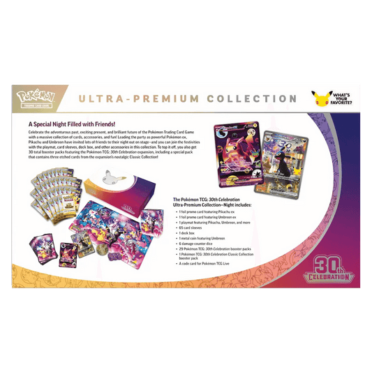 Pokemon TCG - 30th Celebration Ultra Premium Collection - Night Version