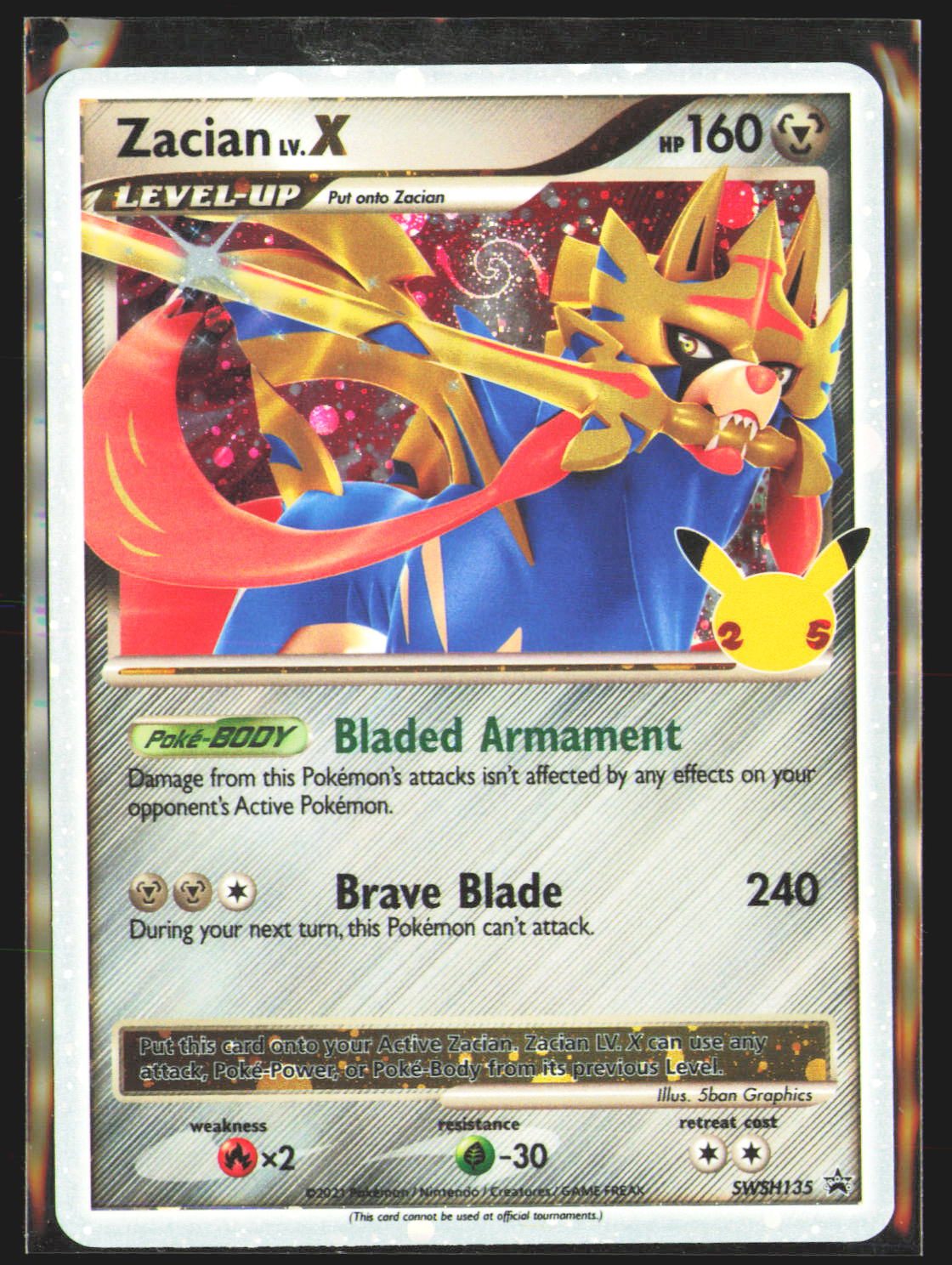 Zacian LV. X - SWSH135