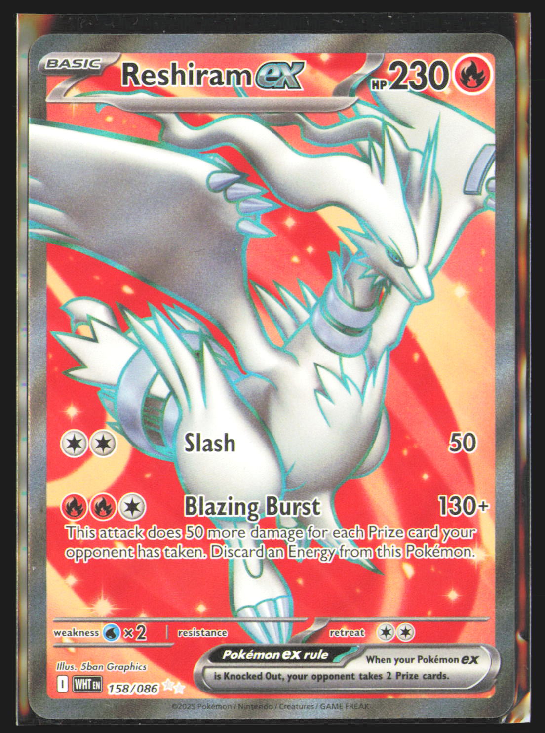 Reshiram ex - 158/086