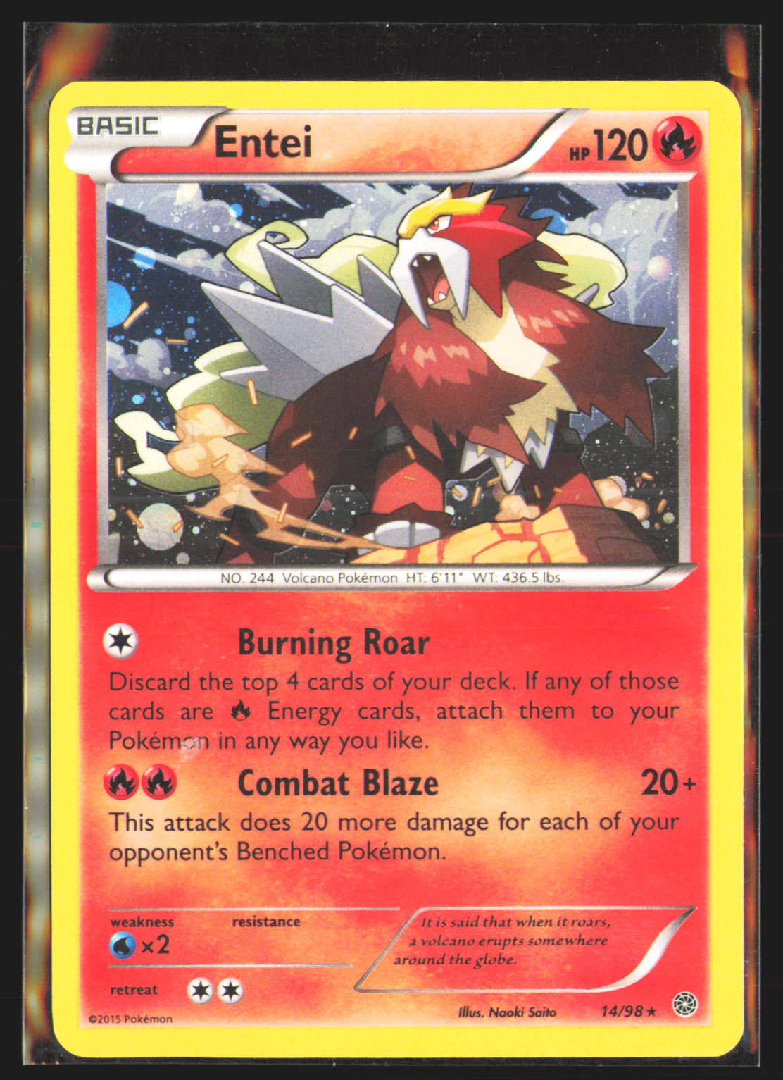 Entei - 14/98 (Cosmos Holo)