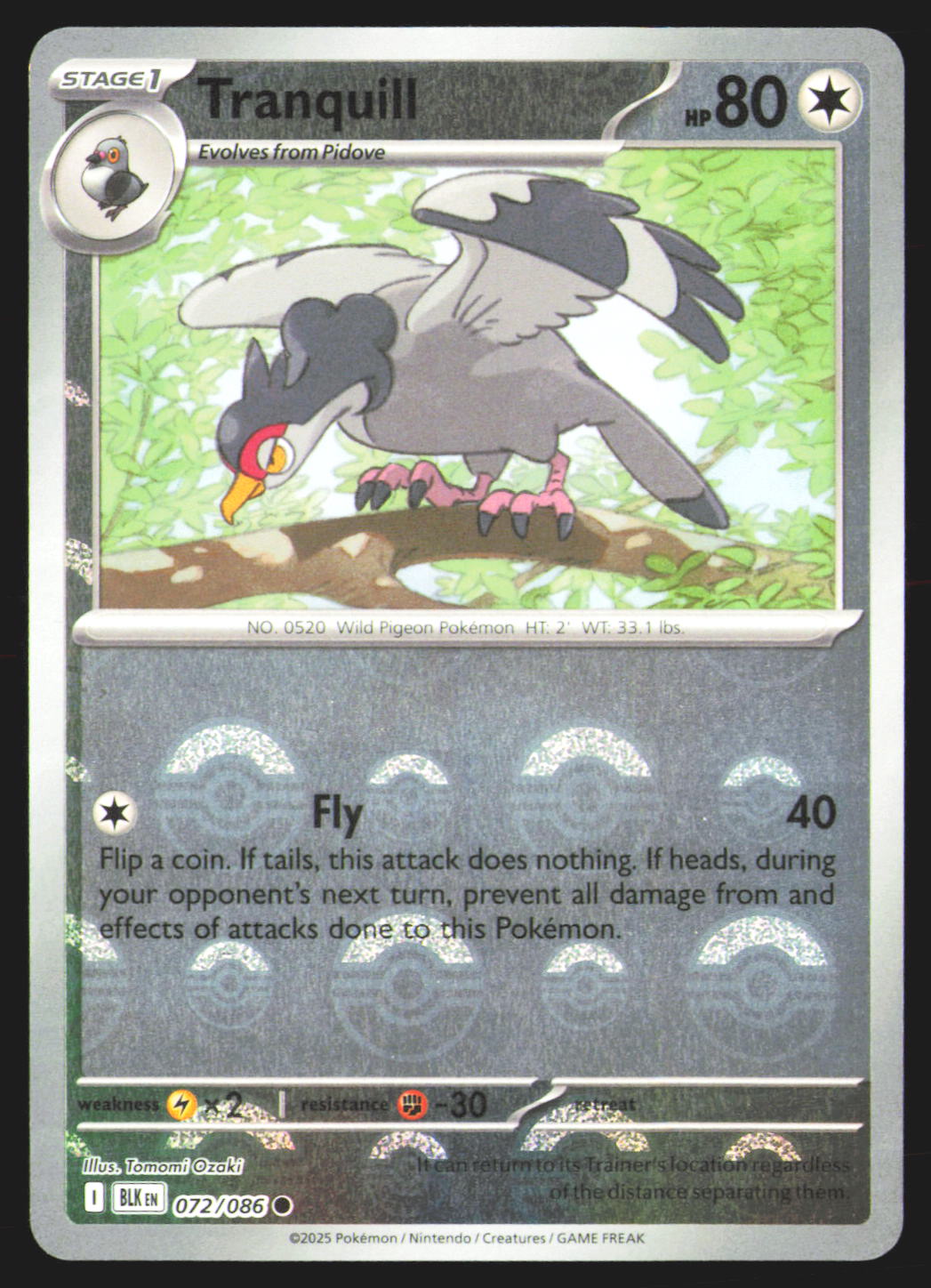 Tranquill (Poke Ball Pattern)