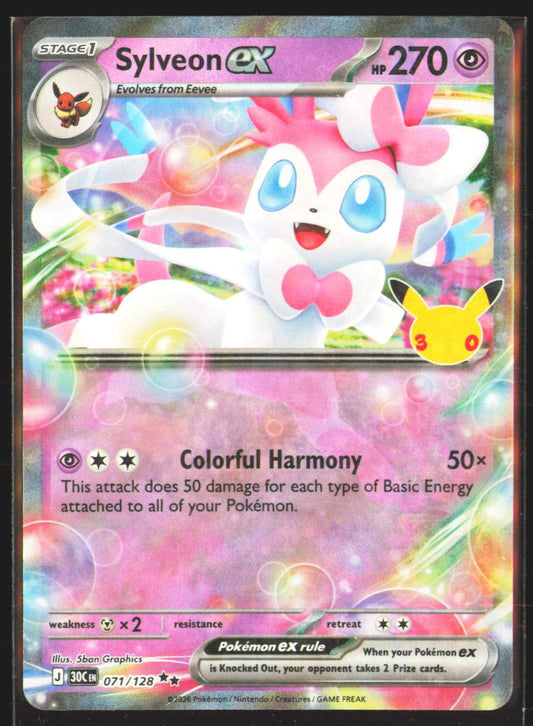 Sylveon ex - 071/128 | Near Mint / English / Holofoil