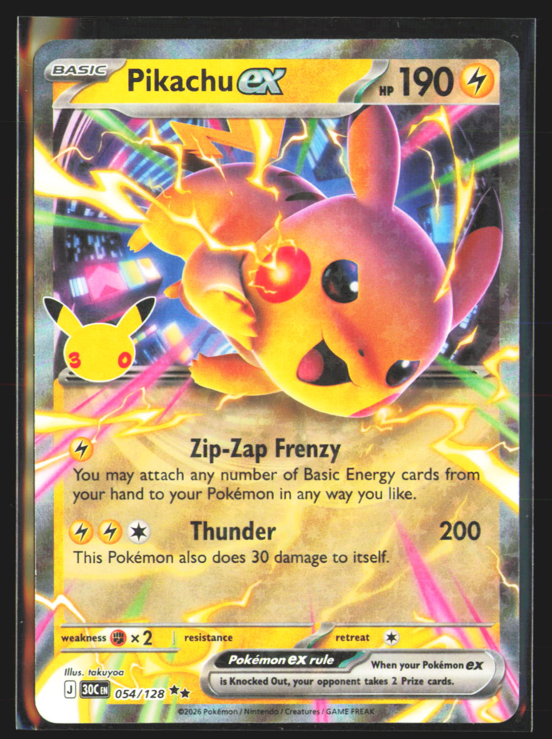 Pikachu ex - 054/128