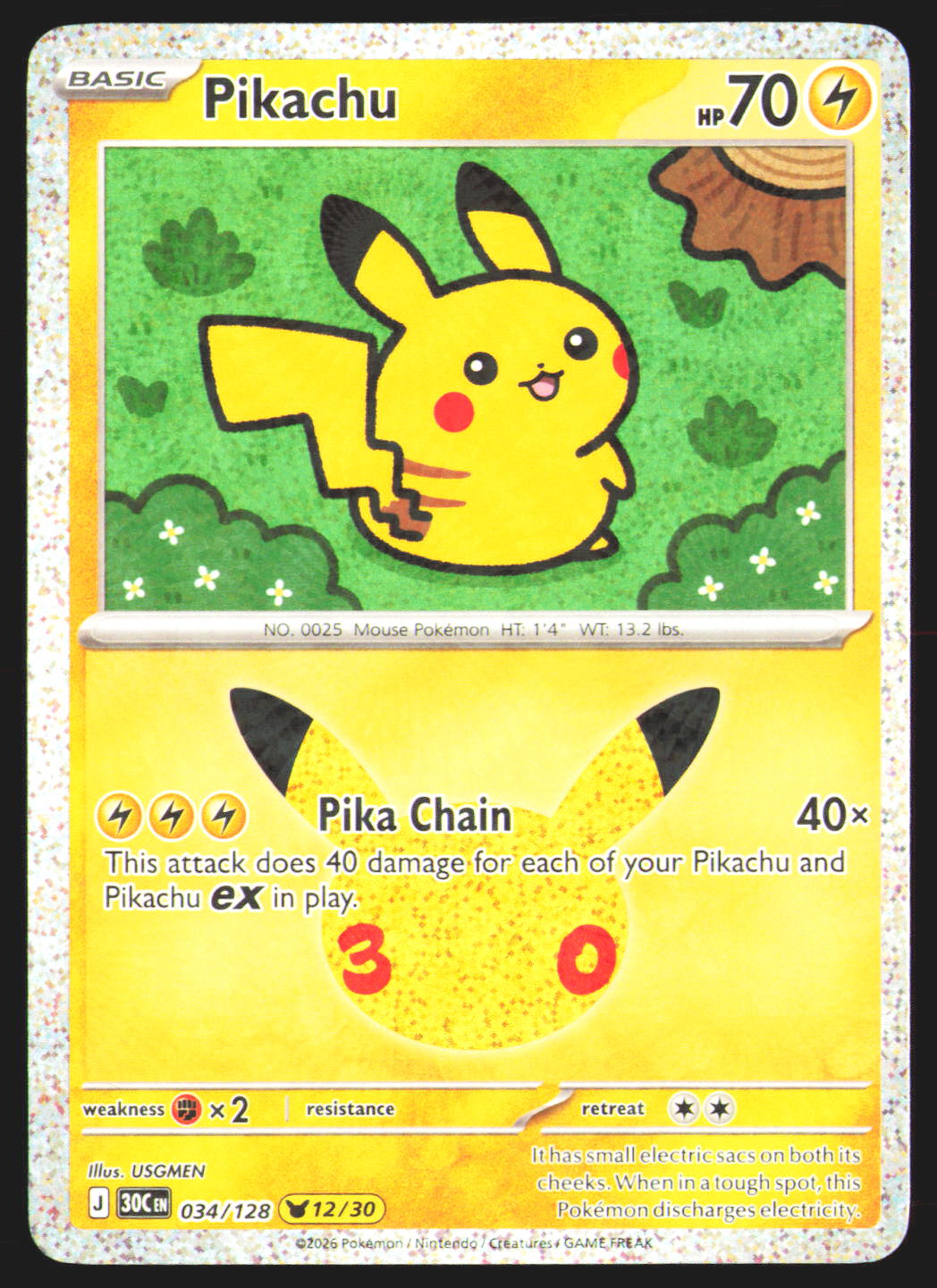 Pikachu - 034/128