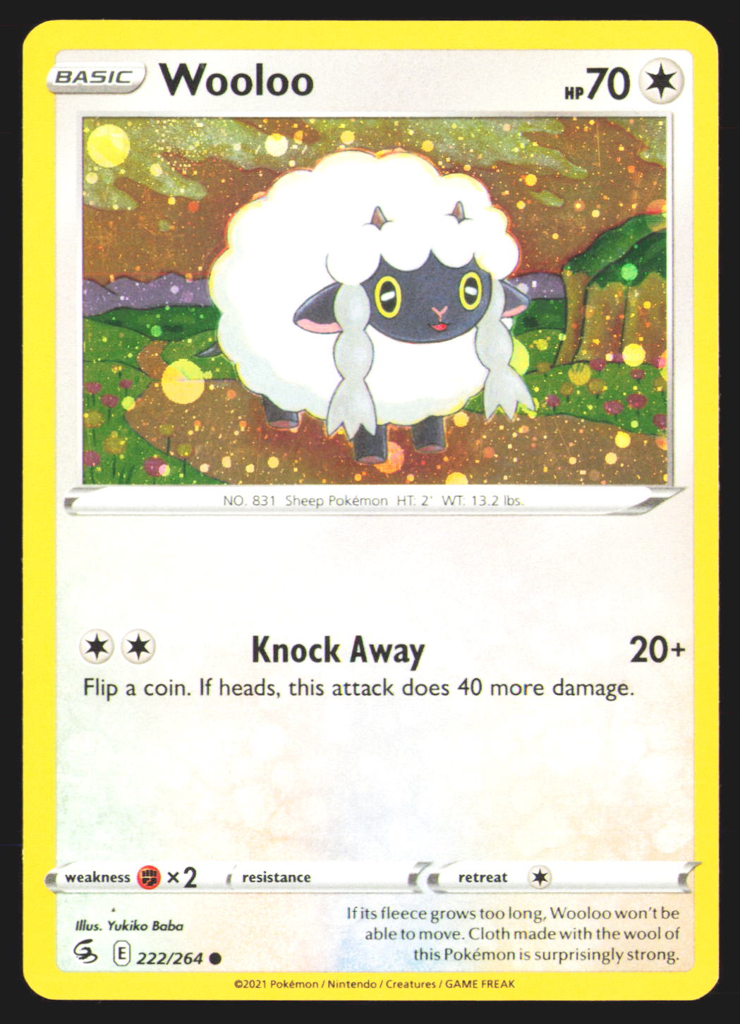 Wooloo - 222/264 (Cosmos Holo)