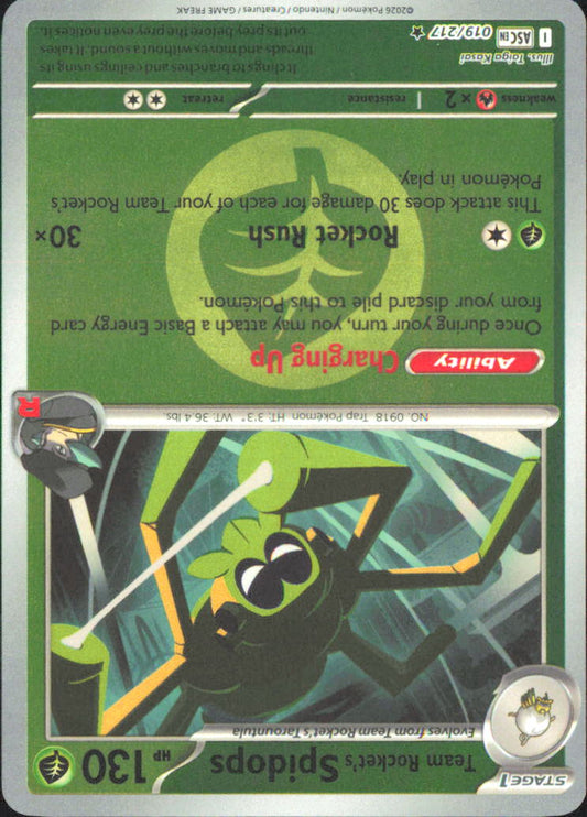Team Rocket's Spidops (Energy Symbol Pattern) ME: Ascended Heroes 019/217 NM - P