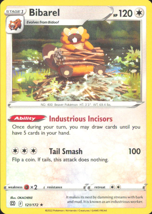 Bibarel SWSH09: Brilliant Stars 121/172 NM - Pokemon TCG