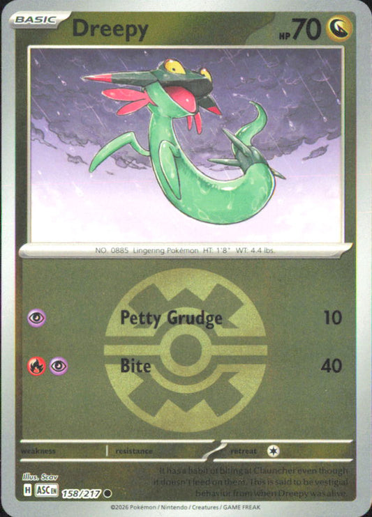Dreepy - (Quick Ball) ME: Ascended Heroes 158/217 NM - Pokemon TCG