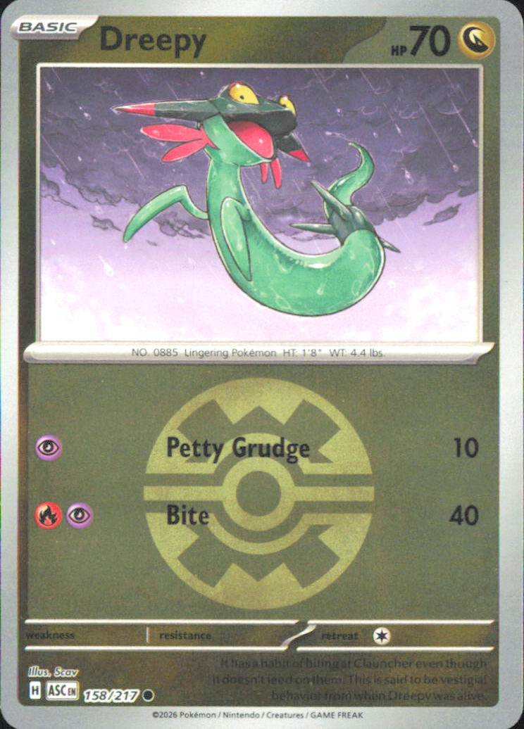 Dreepy (Quick Ball)  ME: Ascended Heroes 158/217 NM - Pokemon TCG