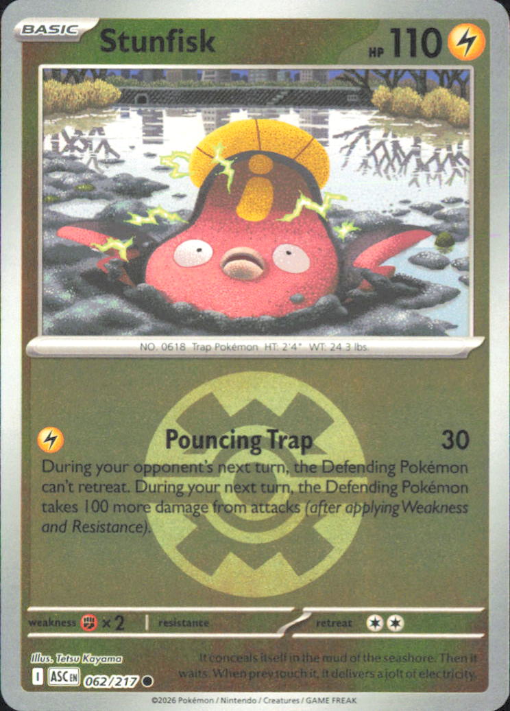 Stunfisk (Quick Ball) ME: Ascended Heroes 062/217 NM - Pokemon TCG