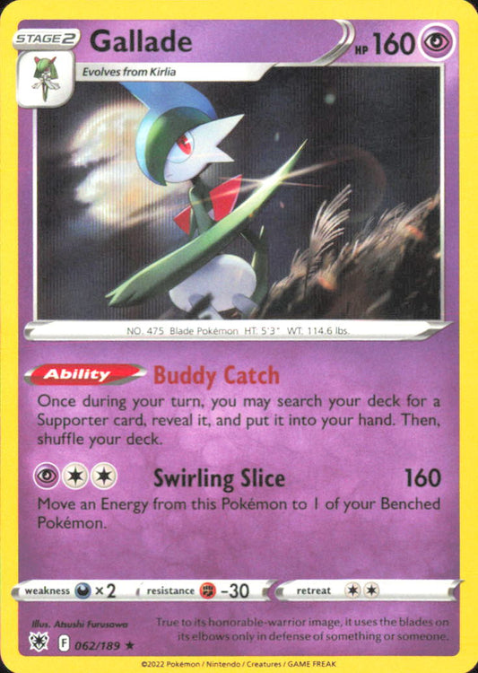 Gallade SWSH10: Astral Radiance 062/189 NM - Pokemon TCG