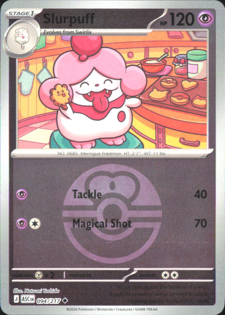 Slurpuff - (Love Ball) ME: Ascended Heroes 094/217 NM - Pokemon TCG