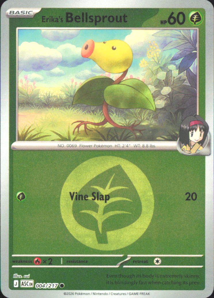 Erika's Bellsprout (Energy Symbol Pattern) ME: Ascended Heroes 004/217 NM - Poke