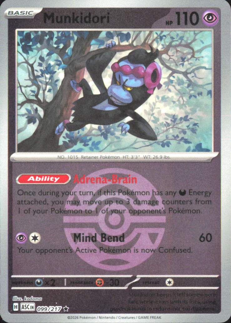 Munkidori (Dusk Ball) ME: Ascended Heroes 099/217 NM - Pokemon TCG