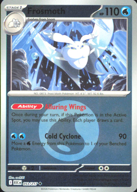 Frosmoth (Energy Symbol Pattern) ME: Ascended Heroes 053/217 NM - Pokemon TCG