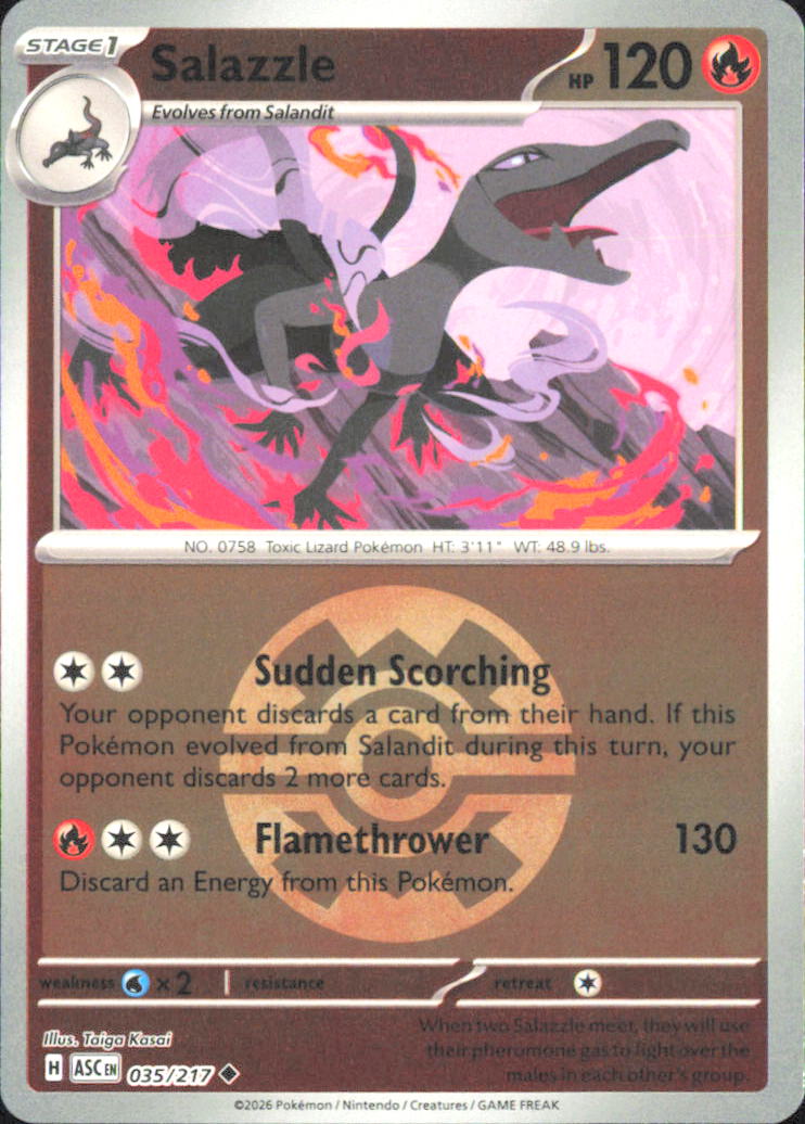Salazzle - (Quick Ball) ME: Ascended Heroes 035/217 NM - Pokemon TCG
