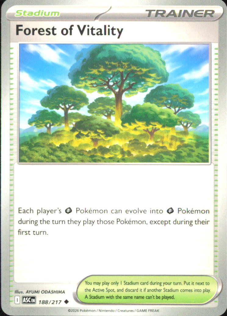 Forest of Vitality ME: Ascended Heroes 188/217 NM - Pokemon TCG