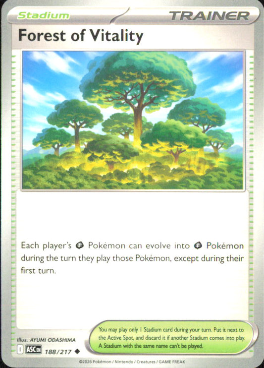 Forest of Vitality ME: Ascended Heroes 188/217 NM - Pokemon TCG