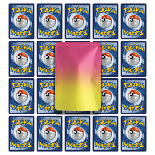 Pokemon Card Mystery Pack including Rares, Holos and V GX or VMAX Pokemon Cards + That Chunky Yellow Mouse™ Pouch (Ultimate Pokemon Cards Pack - 20 Pokémon Cards 4 Rare Cards + Special Pokémon Card
