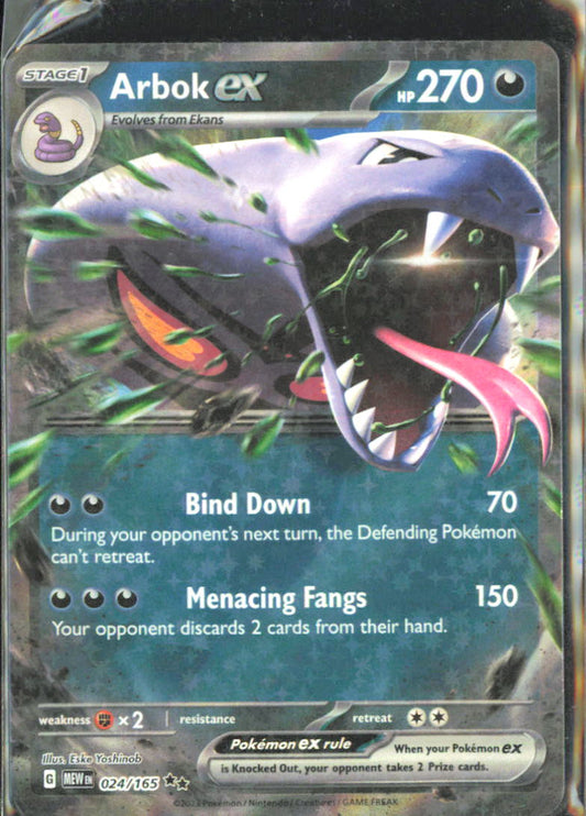 Arbok ex SV: Scarlet & Violet 151 024/165 NM - Pokemon TCG