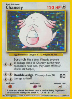 Chansey - Base Set (Holo Rare) [BS-3]