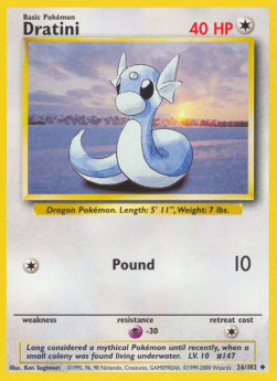 Dratini - Base Set (Uncommon) [BS-26]