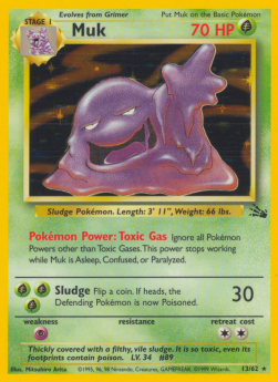 Muk - Fossil (Holo Rare) [FO-13]