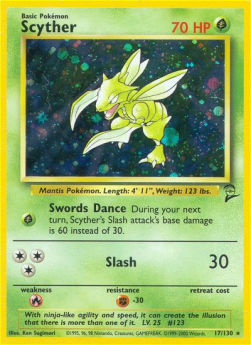 Scyther⁣ - Base Set 2⁣ (Holo Rare)⁣ [17]