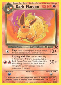 Dark Flareon⁣ - Team Rocket⁣ (Uncommon)⁣ [35]