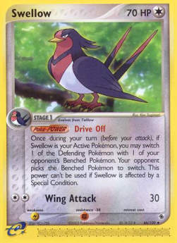 Swellow - EX Ruby & Sapphire (Uncommon) [RS-46]