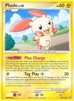 Plusle Lv.30 - Secret Wonders (Rare) [SW-36]