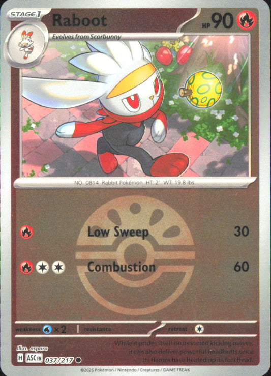 Raboot (Friend Ball) ME: Ascended Heroes 037/217 NM - Pokemon TCG