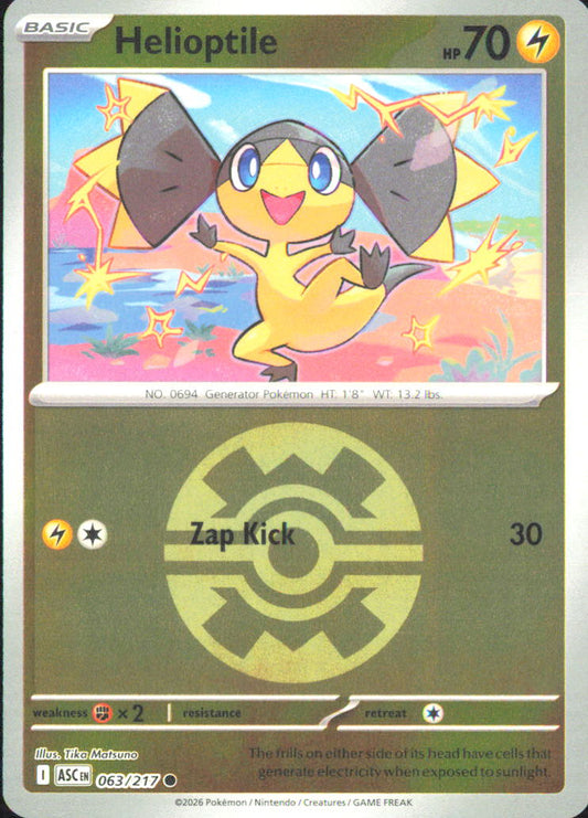 Helioptile (Quick Ball) ME: Ascended Heroes 063/217 NM - Pokemon TCG