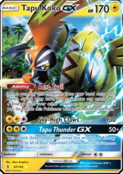 Tapu Koko GX⁣ - Guardians Rising⁣ (Ultra Rare)⁣ [47]