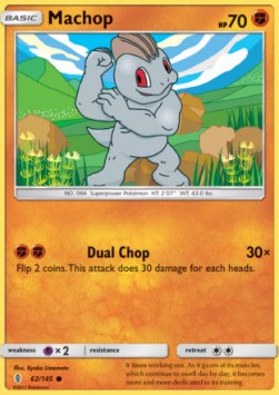 Machop⁣ - Guardians Rising⁣ (Common)⁣ [62]