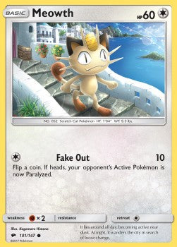 Meowth⁣ - Burning Shadows⁣ (Common)⁣ [101]