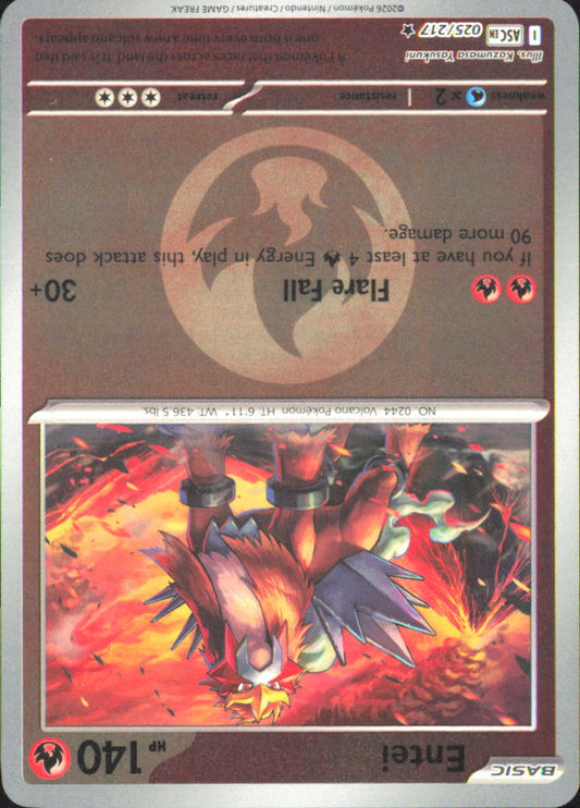 Entei (Energy Symbol Pattern) ME: Ascended Heroes 025/217 NM - Pokemon TCG