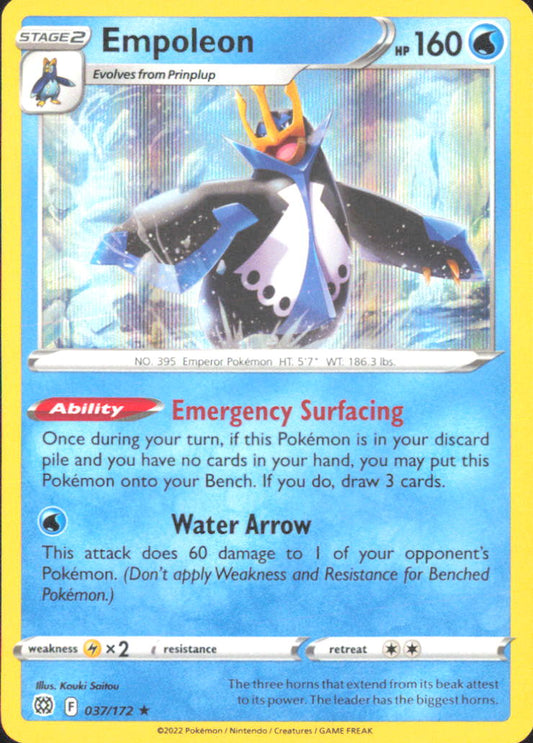 Empoleon SWSH09: Brilliant Stars 037/172 NM - Pokemon TCG