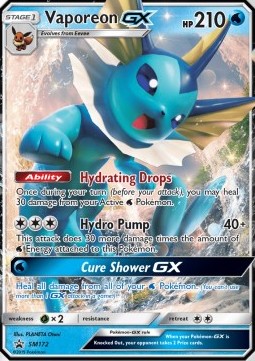 Vaporeon GX⁣ - SM Black Star Promos⁣ (Promo)⁣ [172]