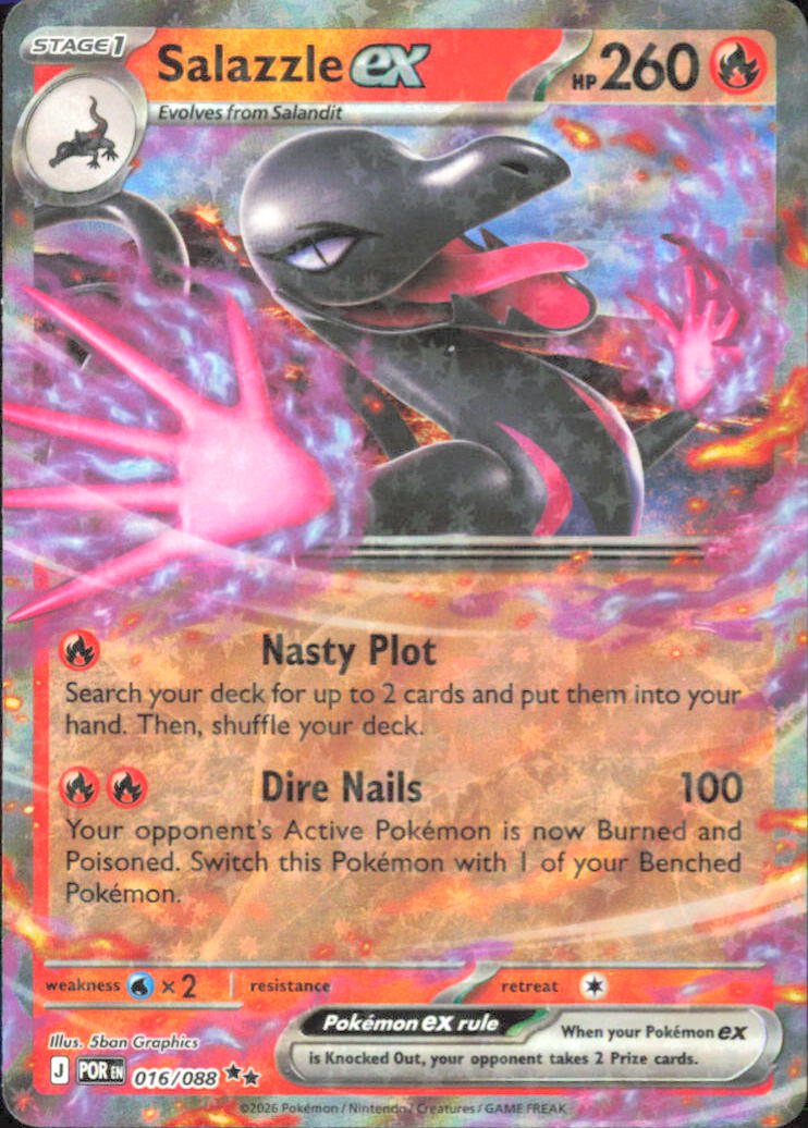 Salazzle ex - ME03: Perfect Order 016/088 NM - Pokemon TCG