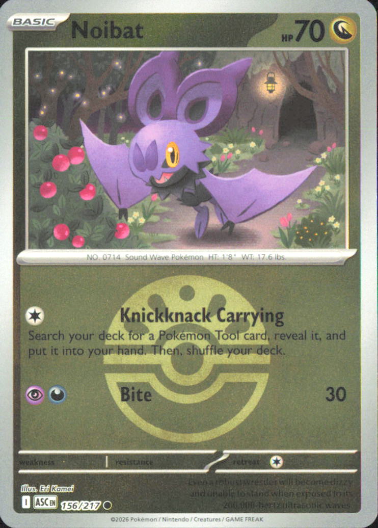 Noibat (Friend Ball) ME: Ascended Heroes 156/217 NM - Pokemon TCG