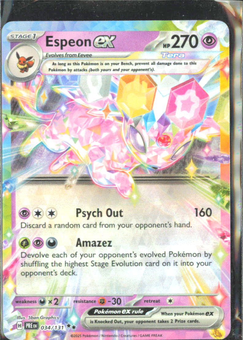 Espeon ex - SV: Prismatic Evolutions 034/131 NM - Pokemon TCG