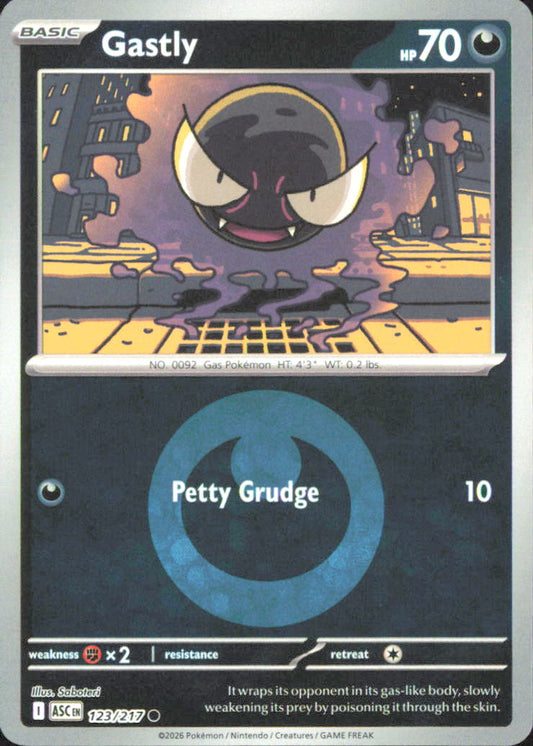 Gastly (Energy Symbol Pattern) ME: Ascended Heroes 123/217 NM - Pokemon TCG