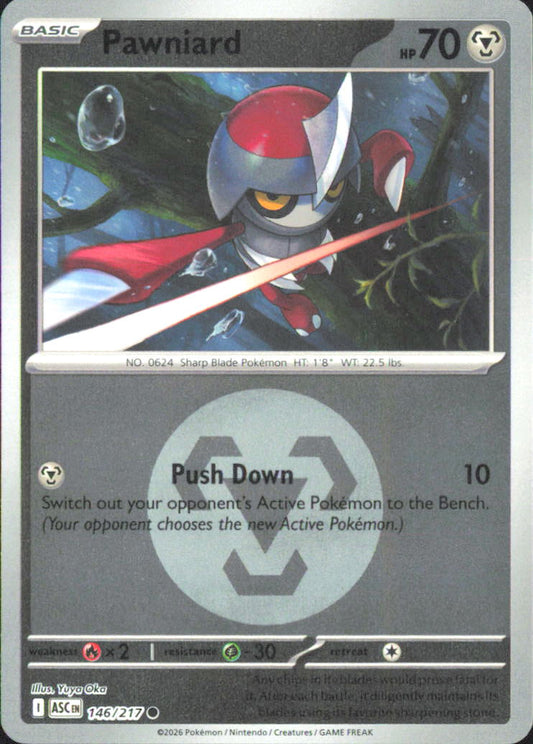Pawniard (Energy Symbol Pattern) ME: Ascended Heroes 146/217 NM - Pokemon TCG