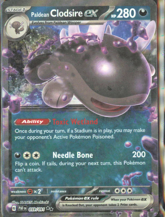 Paldean Clodsire ex SV02: Paldea Evolved 130/193 NM - Pokemon TCG