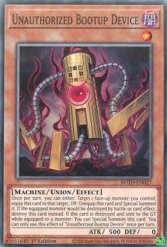 Unauthorized Bootup Device⁣ - Rise of the Duelist⁣ (Common)⁣ [027]