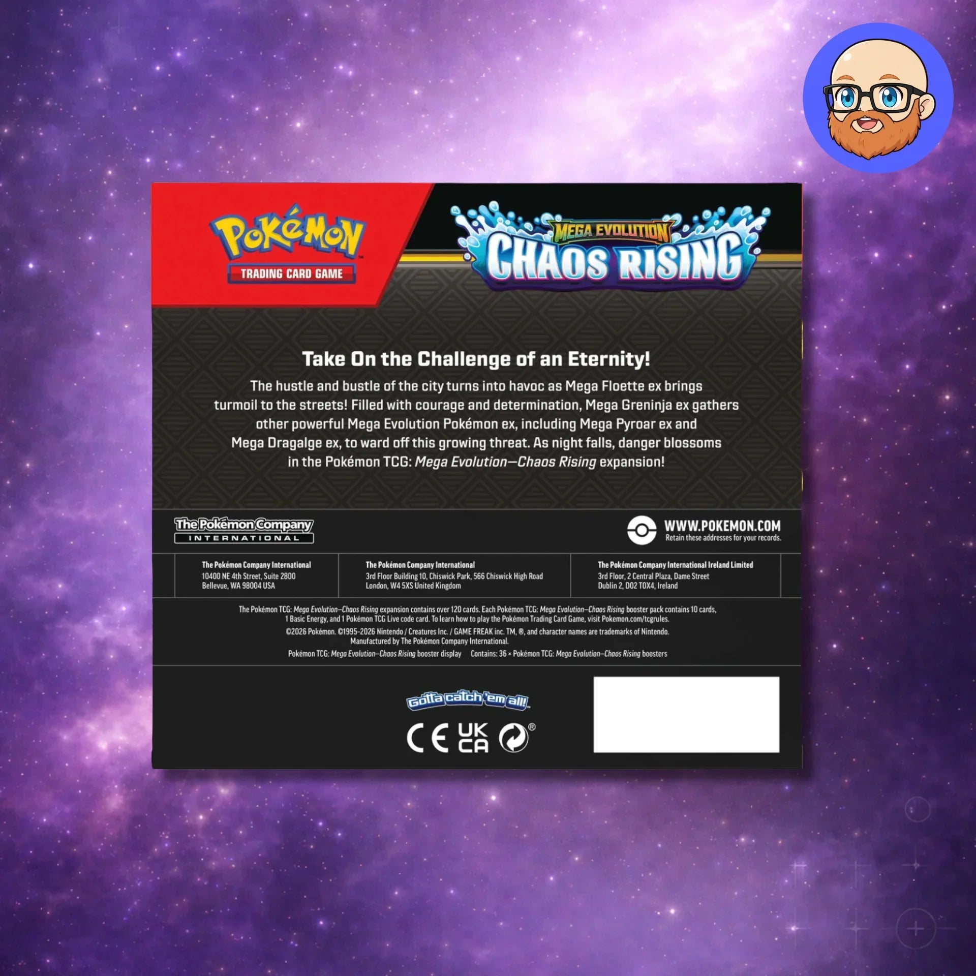 Pokémon TCG: Mega Evolution Chaos Rising - Boosters Display - PokePals UK