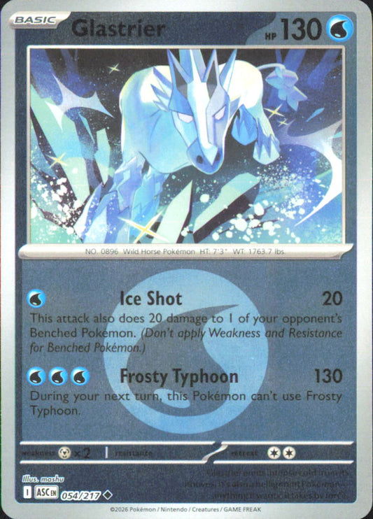 Glastrier (Energy Symbol Pattern) ME: Ascended Heroes 054/217 NM - Pokemon TCG