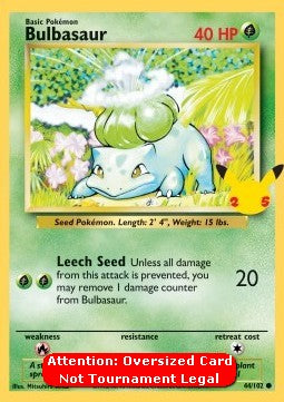 Bulbasaur⁣ - Base Set⁣ (Oversized)⁣ [44]